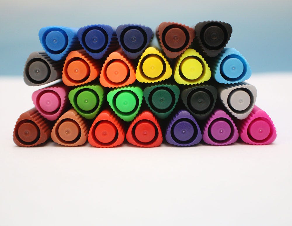 Mont Marte Watercolour Markers 24pc Tri Grip in Case Secondary image