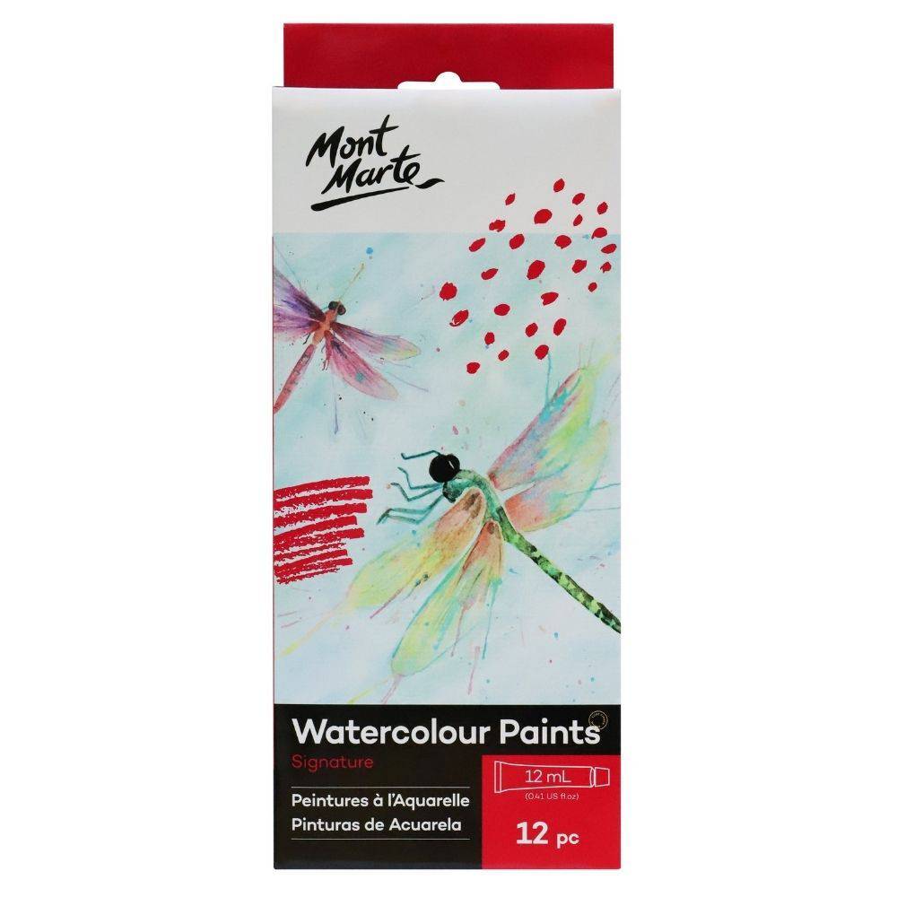 Mont Marte Watercolour Paints 12pc x 12ml - Al Masam Stationery LLC Main image