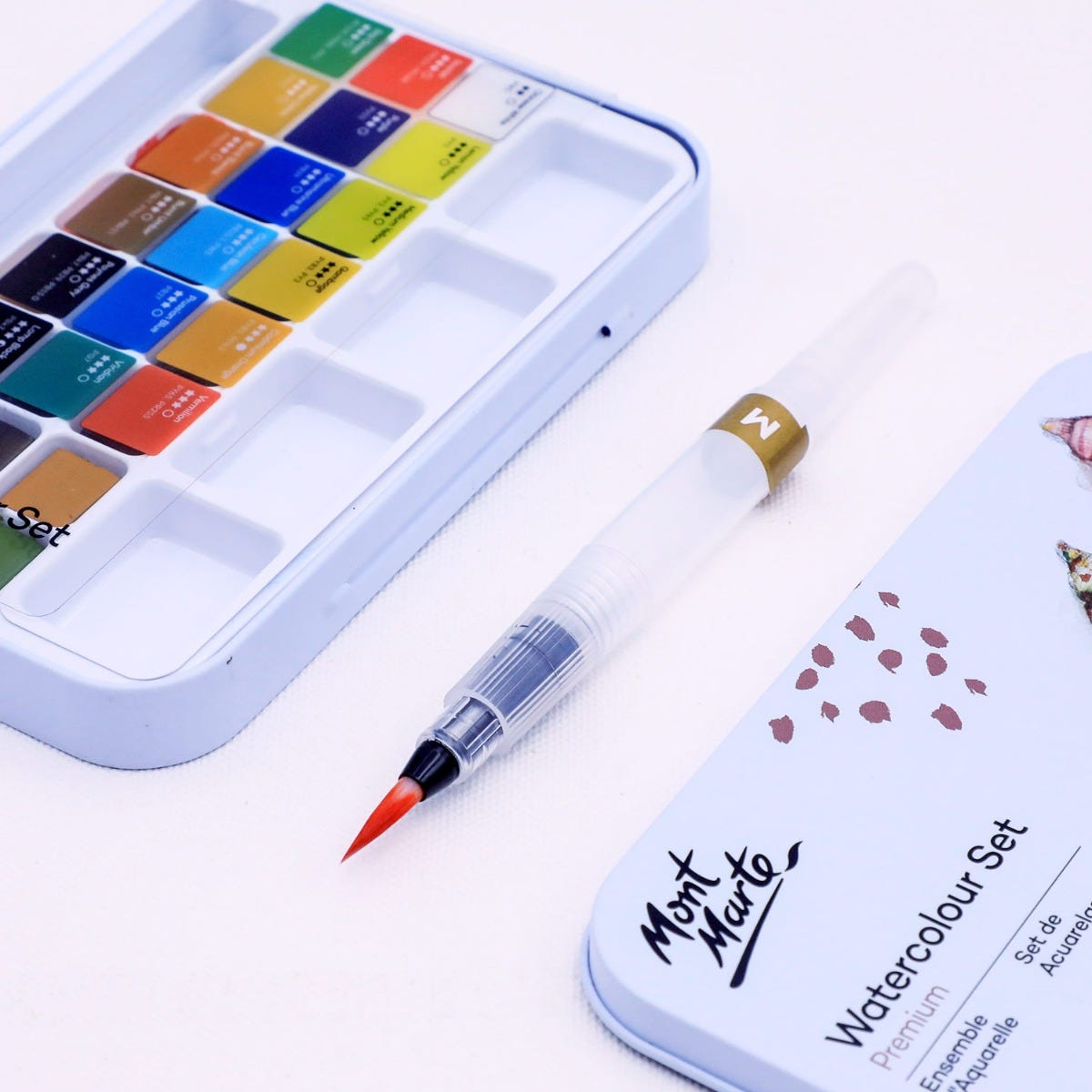 Mont Marte Watercolour Set in Tin 27pc - Al Masam Stationery LLC