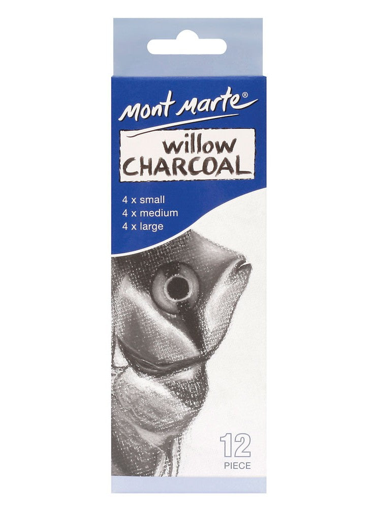 Mont Marte Willow Charcoal Pkt 12 - Al Masam Stationery LLC Main image
