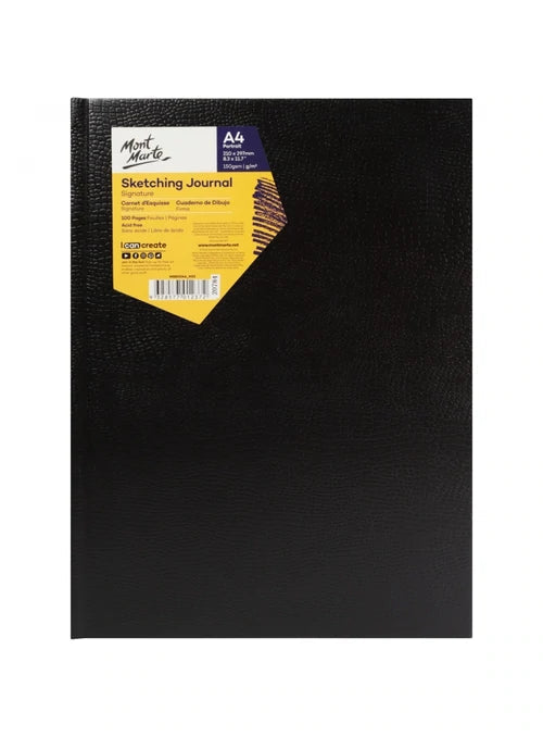 Sketching Journal Croc Finish Signature 150gsm A4 Portrait 100 Page - Al Masam Stationery LLC Main image