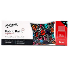 Mont marte Fabric Paint Set 24pc x 20ml