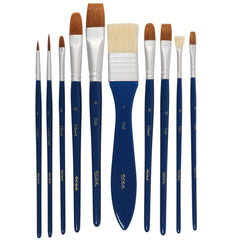 Mont Marte Brush Set in Wallet 11pc - Gouache - Al Masam Stationery LLC