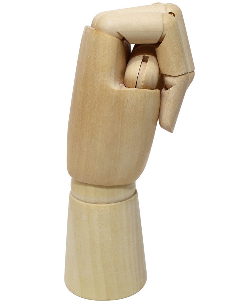 Mont Marte Hand Manikin 25cm Left - Al Masam Stationery LLC
