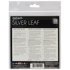 Mont Marte Imitation Silver Leaf 14x14cm 25 sheets - Al Masam Stationery LLC