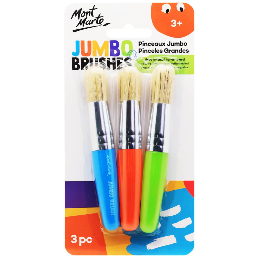 Mont Marte Jumbo Brushes 3pc - Al Masam Stationery LLC Main image
