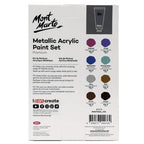 Mont Marte Metallic Acrylic Paint Set 8pc x 36ml - Al Masam Stationery LLC - art & craft - art & craft