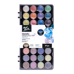 Mont Marte Metallic Watercolour Cake Set 37pc - Al Masam Stationery LLC