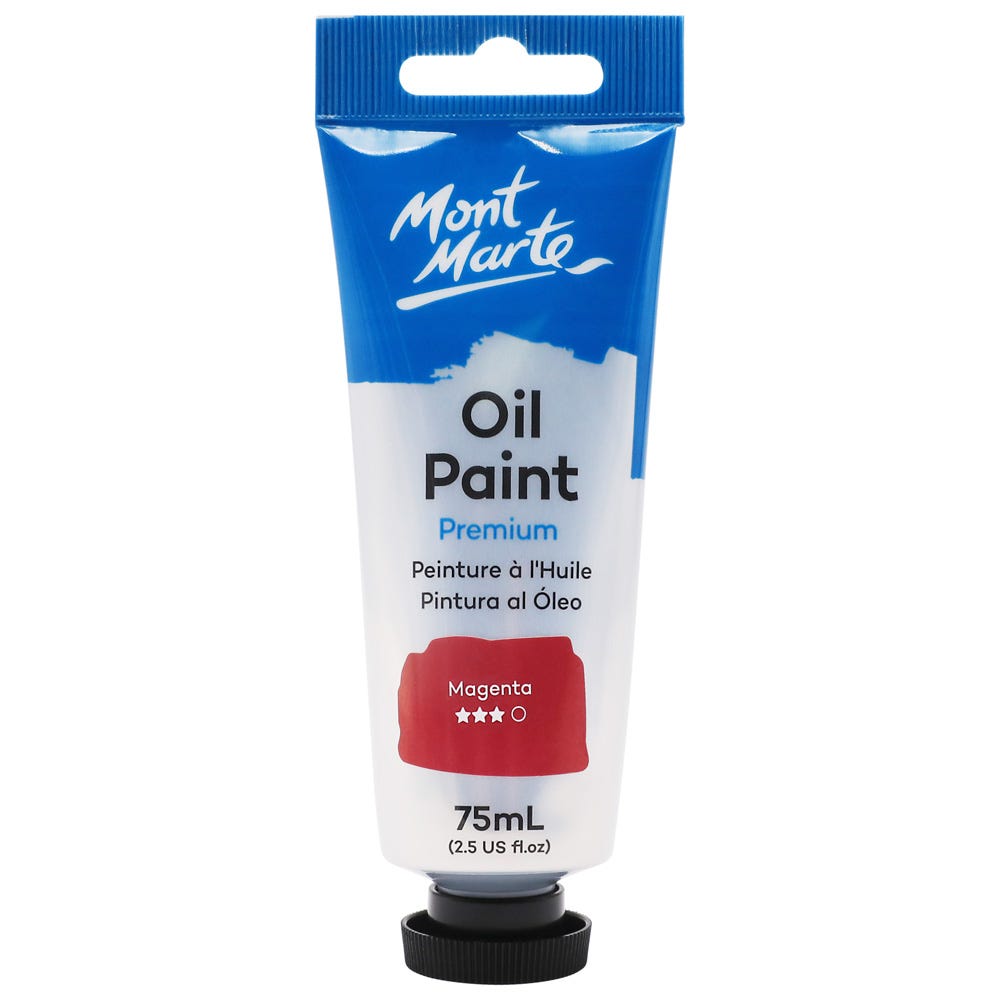 Mont Marte Oil Paint 75ml - Magenta - Al Masam Stationery LLC Main image