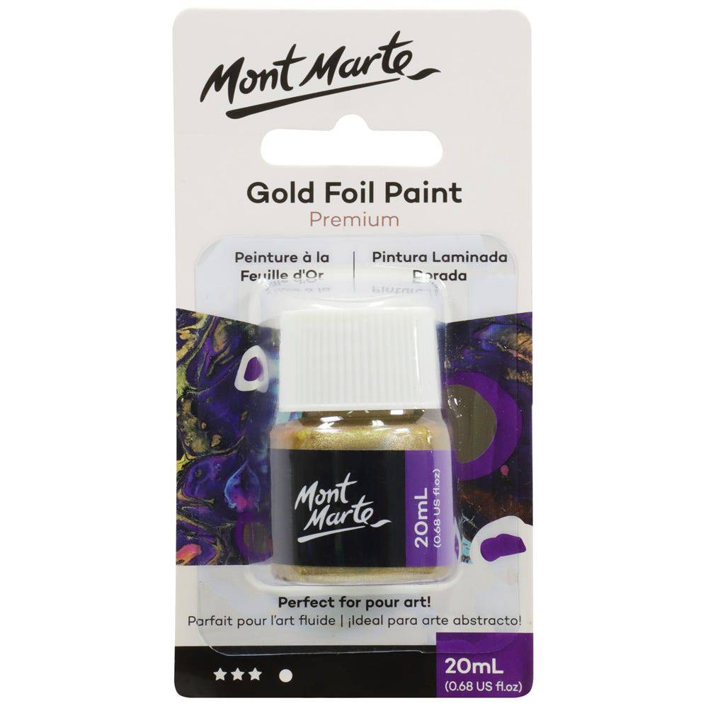 Mont Marte Gold Foil Paint 20ml - Al Masam Stationery LLC Main image