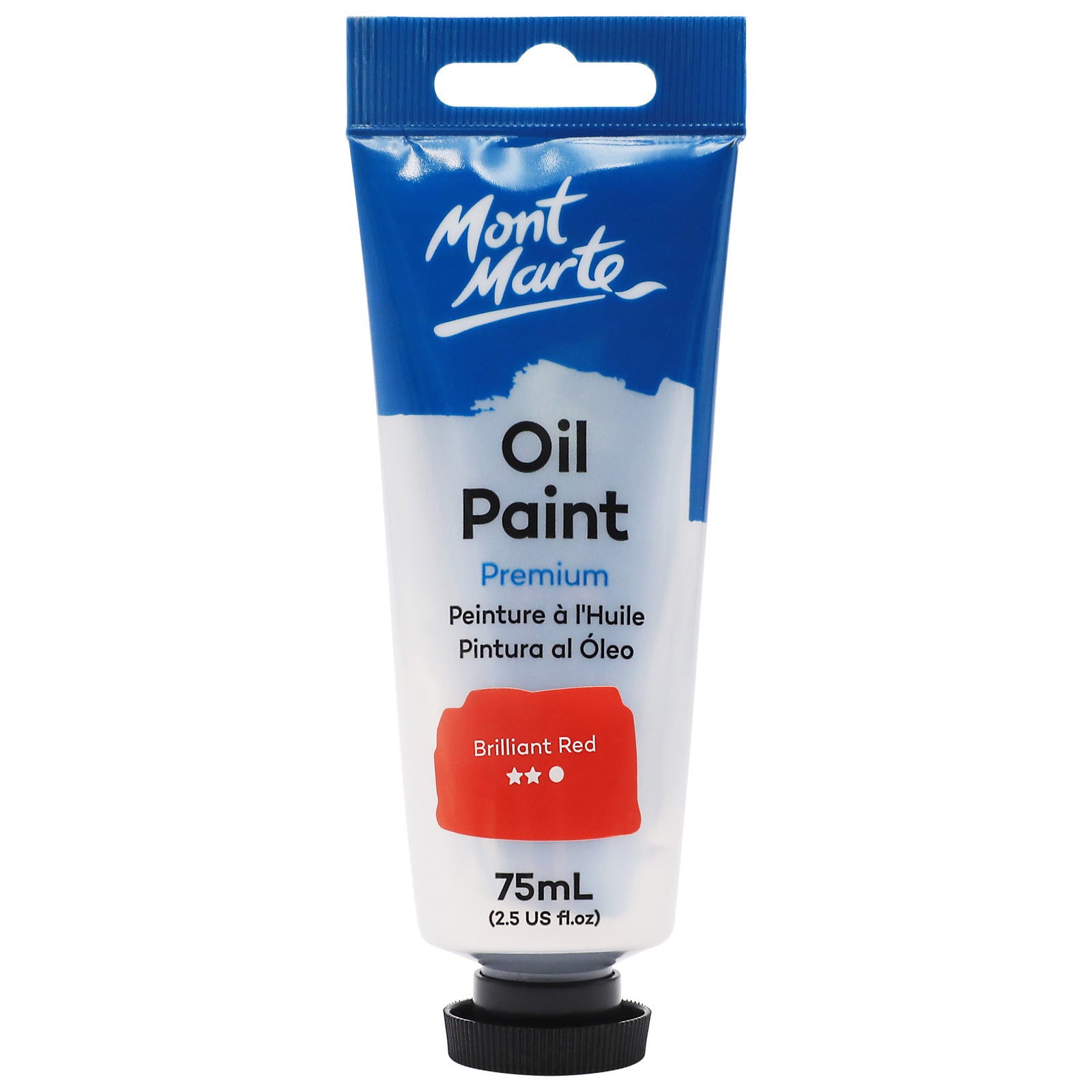 Mont Marte Oil Paint 75ml - Brilliant Red - Al Masam Stationery LLC Main image