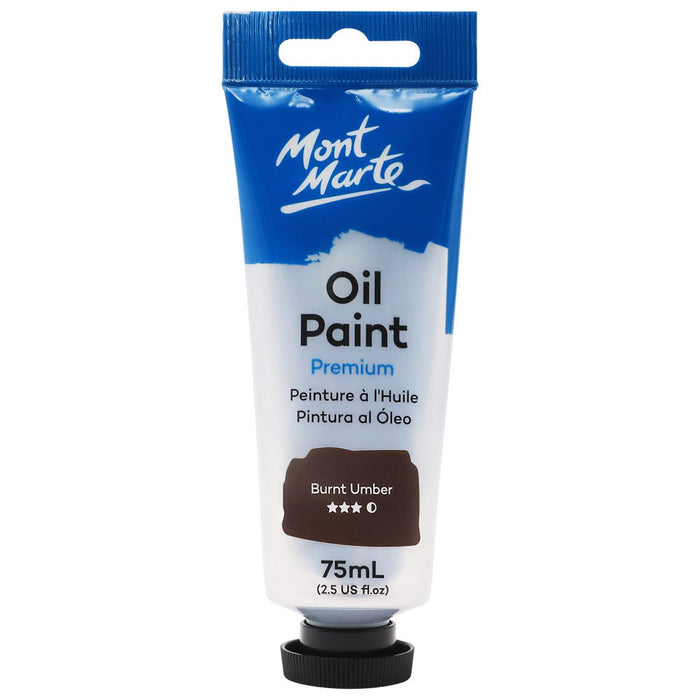 Mont Marte Oil Paint 75ml - Burnt Umber - Al Masam Stationery LLC