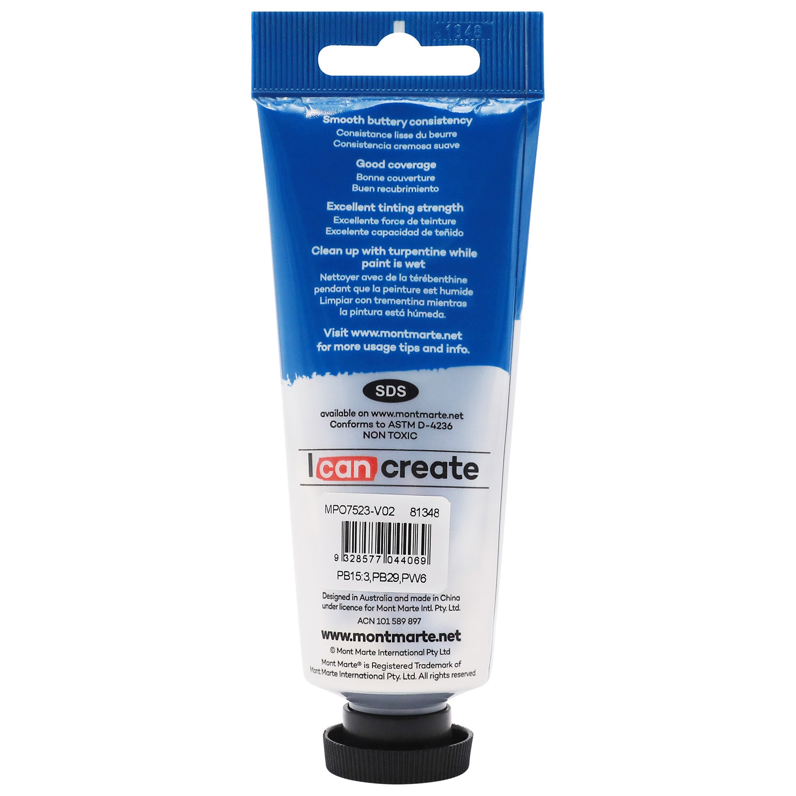 Mont Marte Oil Paint 75ml - Mars Black Secondary image