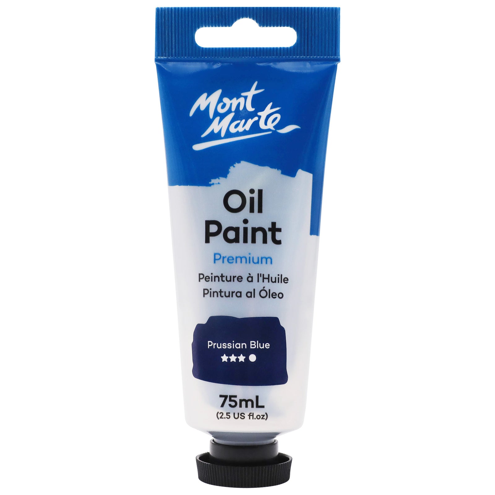 Mont Marte Oil Paint 75ml - Prussian Blue - Al Masam Stationery LLC Main image