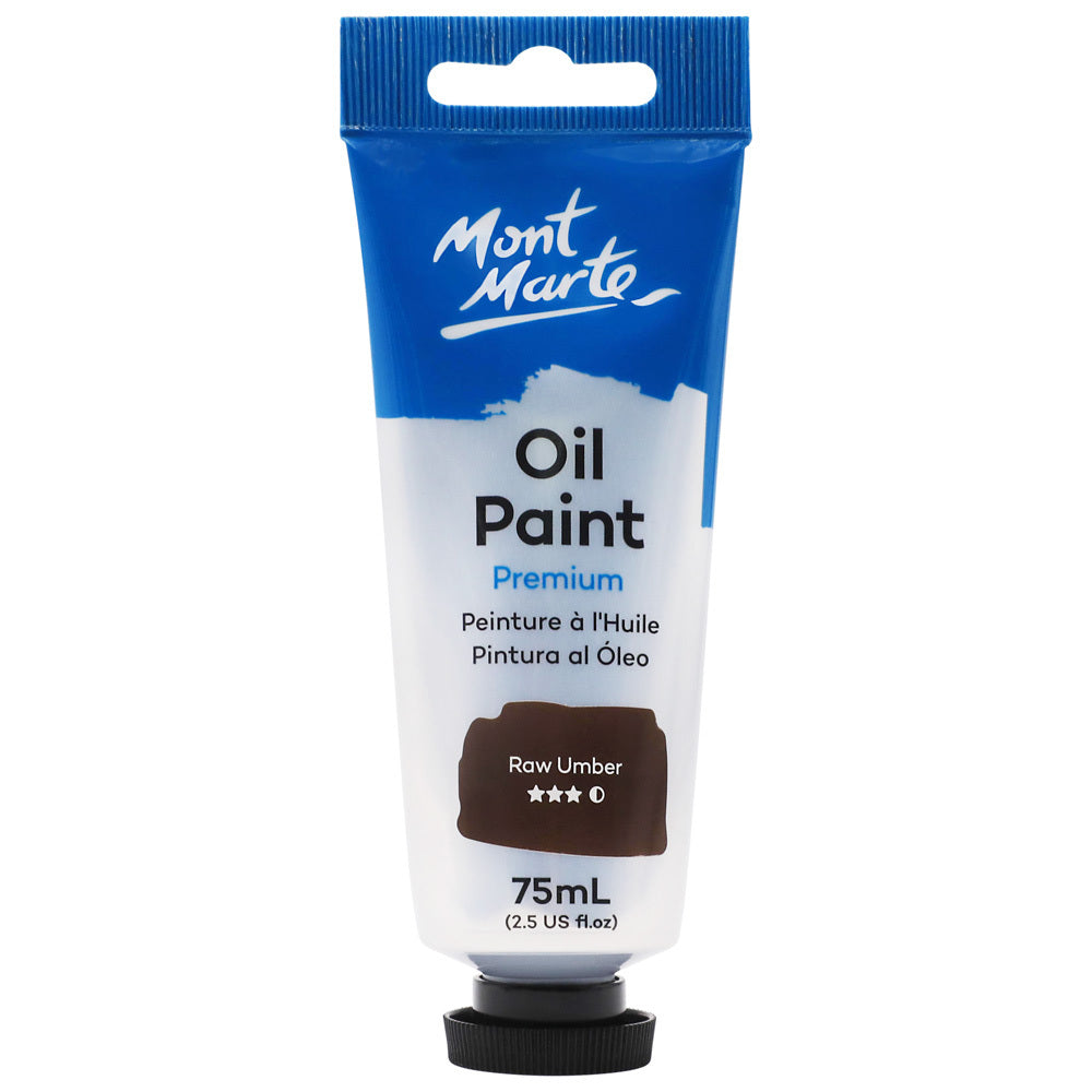 Mont Marte Oil Paint 75ml - Raw Umber - Al Masam Stationery LLC Main image