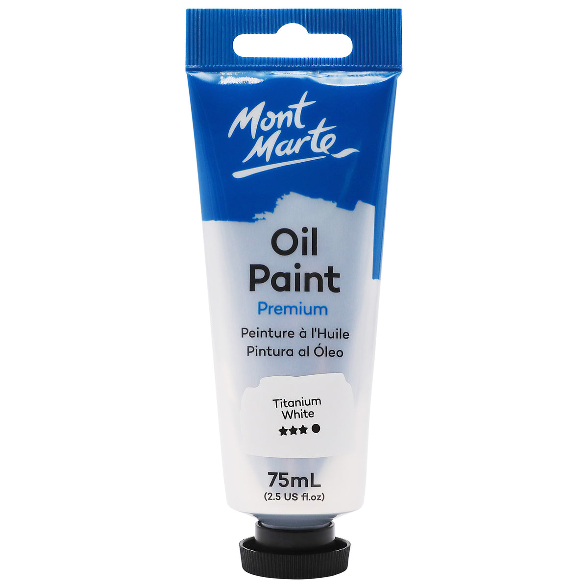 Mont Marte Oil Paint 75ml - Titanium White - Al Masam Stationery LLC Main image