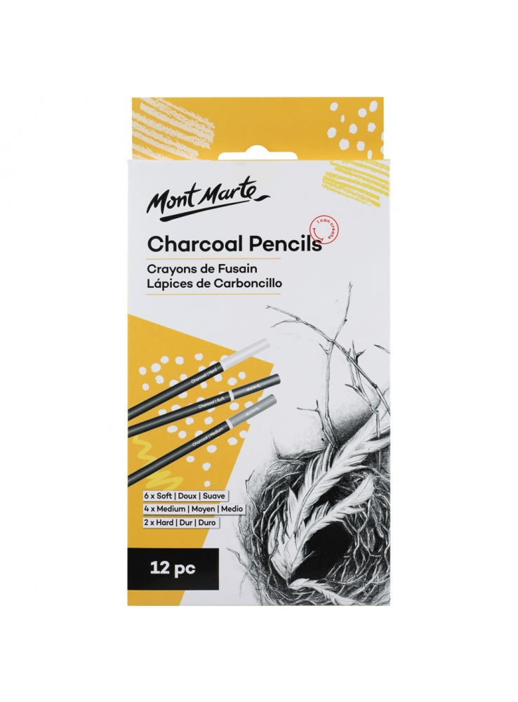 Mont Marte Signature Charcoal Pencils - Al Masam Stationery LLC Main image