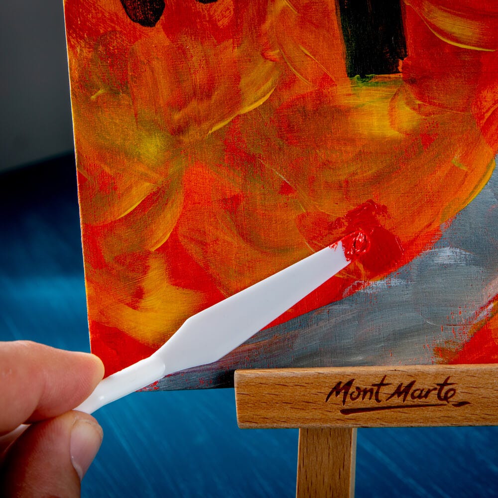 Mont Marte Plastic Palette Knife Set 5pc | Paint Tools