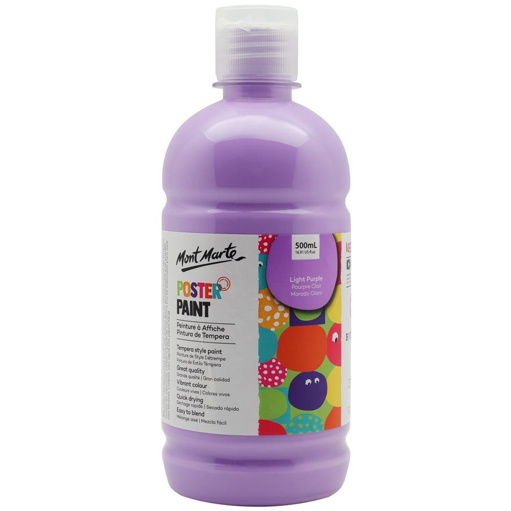 Mont Marte Poster Paint 500ml - Light Purple - Al Masam Stationery LLC Main image