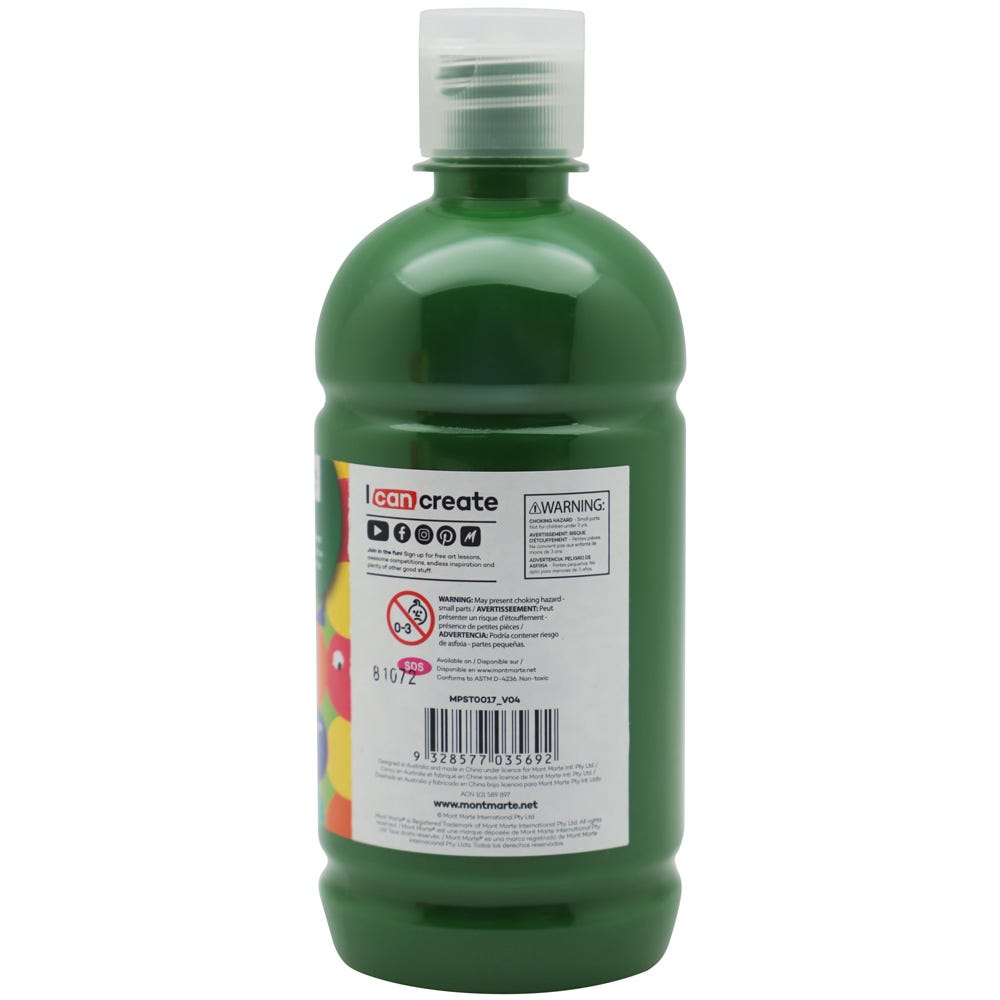 Mont Marte Poster Paint 500ml - Sap Green - Al Masam Stationery LLC