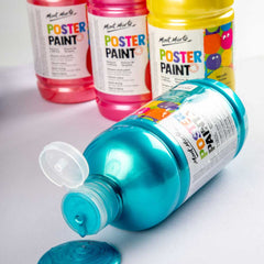 Mont Marte Poster Paint 500ml - Metallic Bright Blue - Al Masam Stationery LLC