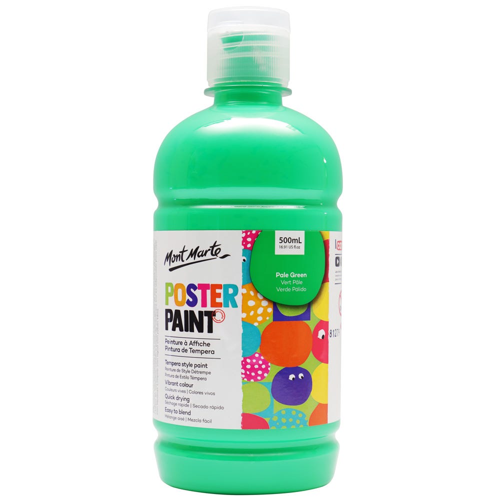 Mont Marte Poster Paint 500ml - Pale Green - Al Masam Stationery LLC Main image
