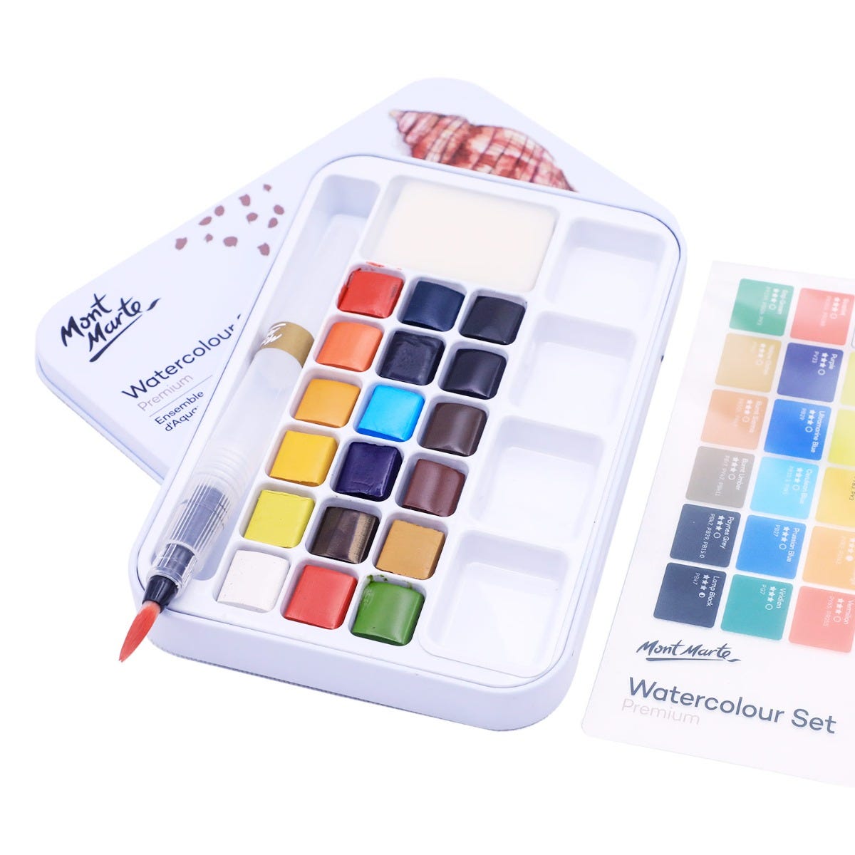 Mont Marte Watercolour Set in Tin 21pc - Al Masam Stationery LLC