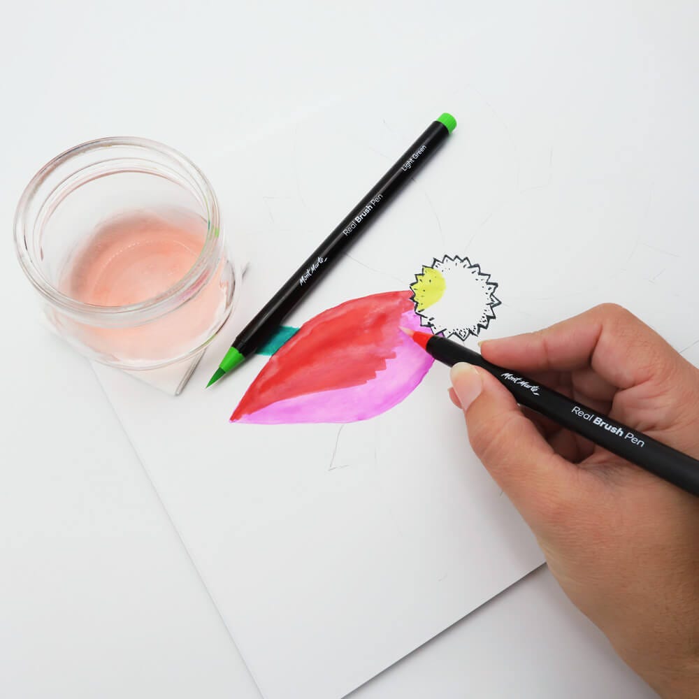 Mont Marte Real Brush Pens 12pc - Al Masam Stationery LLC