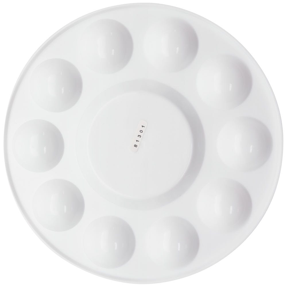 Mont Marte Round Plastic Palette 17cm - Al Masam Stationery LLC - Paint Palette - Paint Palette