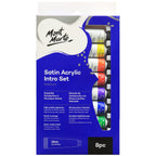 Mont Marte Satin Acrylic Intro Set 8pc x 18ml - Al Masam Stationery LLC - art & craft - art & craft