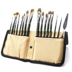 Mont Marte Artist Brush Set w/ Easel Wallet 17pc - Al Masam Stationery LLC