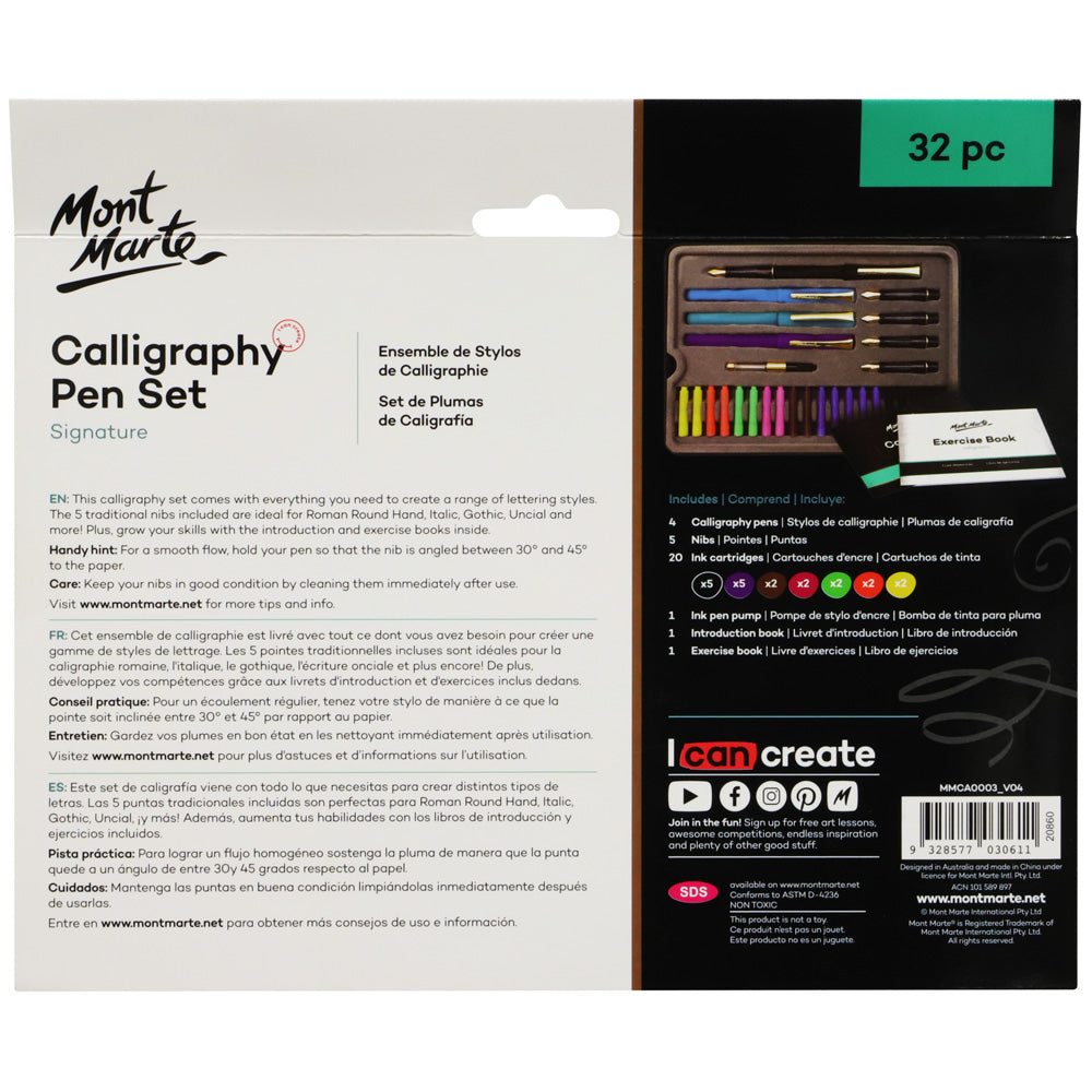 Mont Marte Calligraphy Set 33pc - Al Masam Stationery LLC