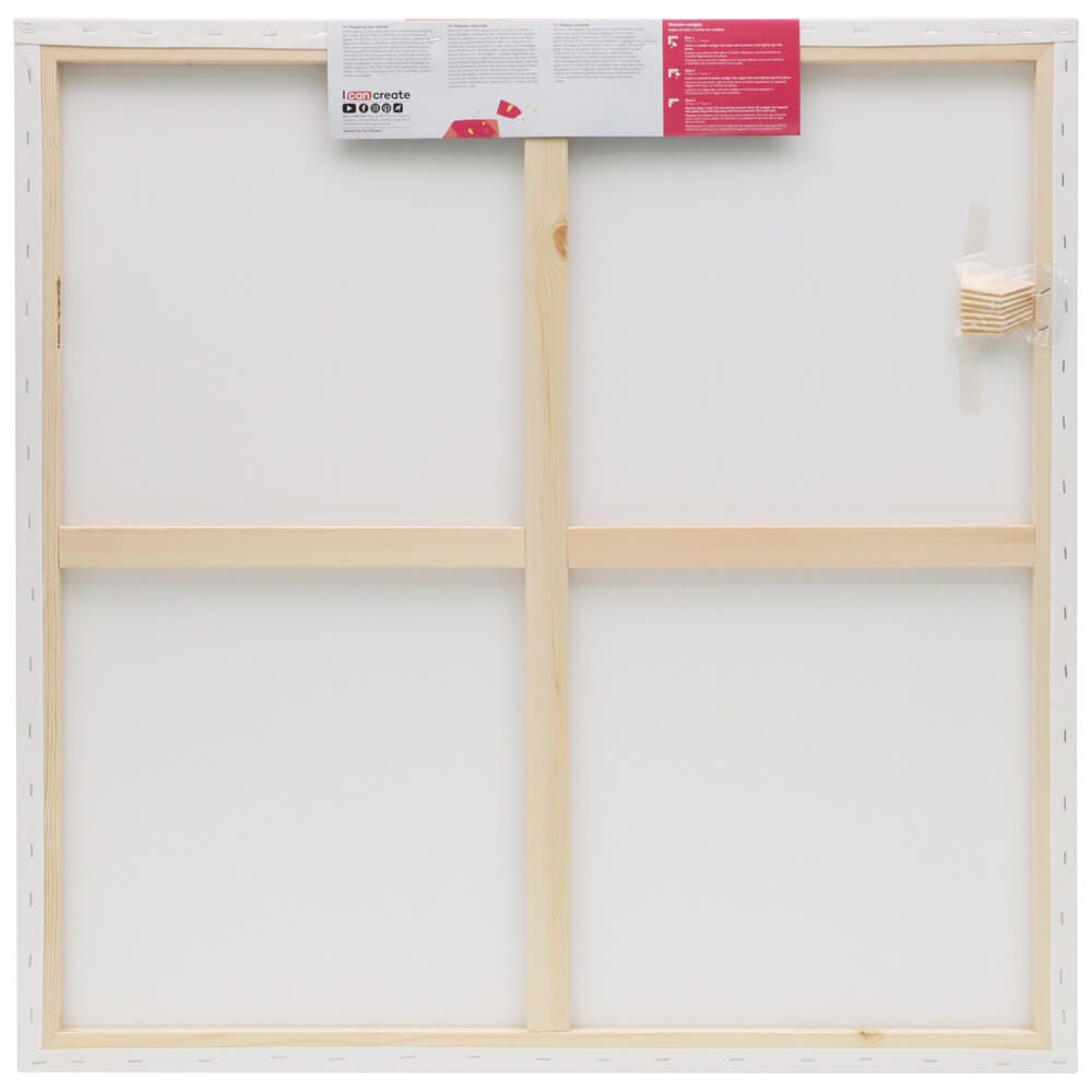 Mont Marte Signature Stretched Canvas 90x90cm Pine Frame for Acrylic & Oil Painting