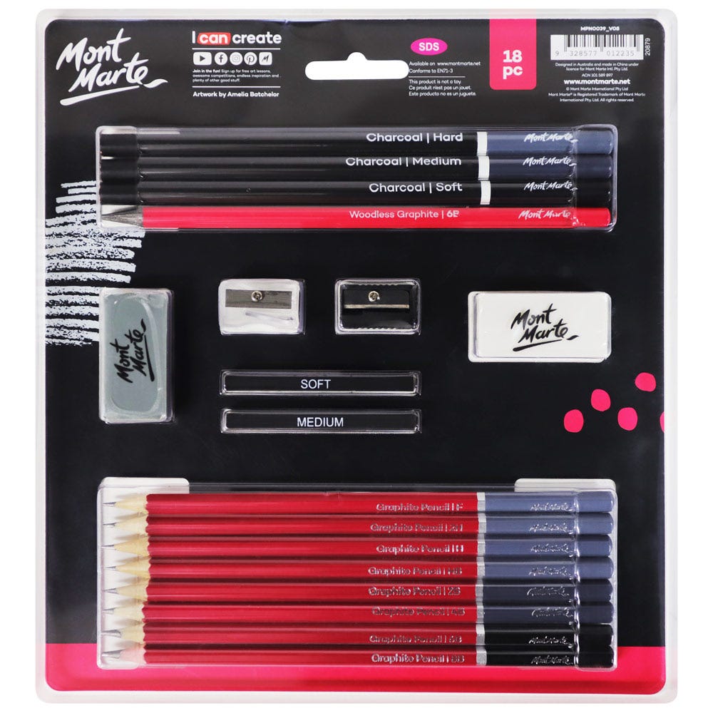 Mont Marte Sketch & Draw Set 18pc Secondary image