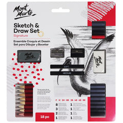 Mont Marte Sketch & Draw Set 18pc - Al Masam Stationery LLC