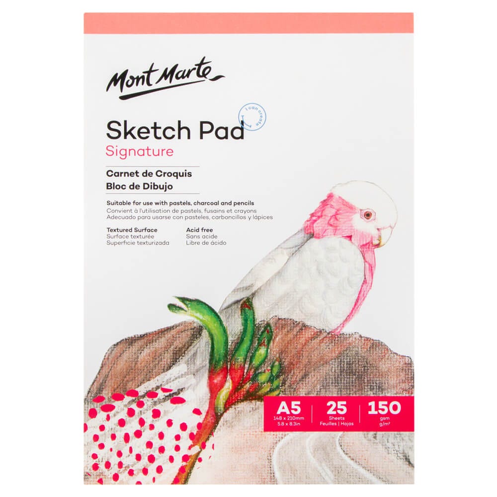 Mont Marte Sketch Pad 150gsm 25 sheet A5 - Al Masam Stationery LLC Main image