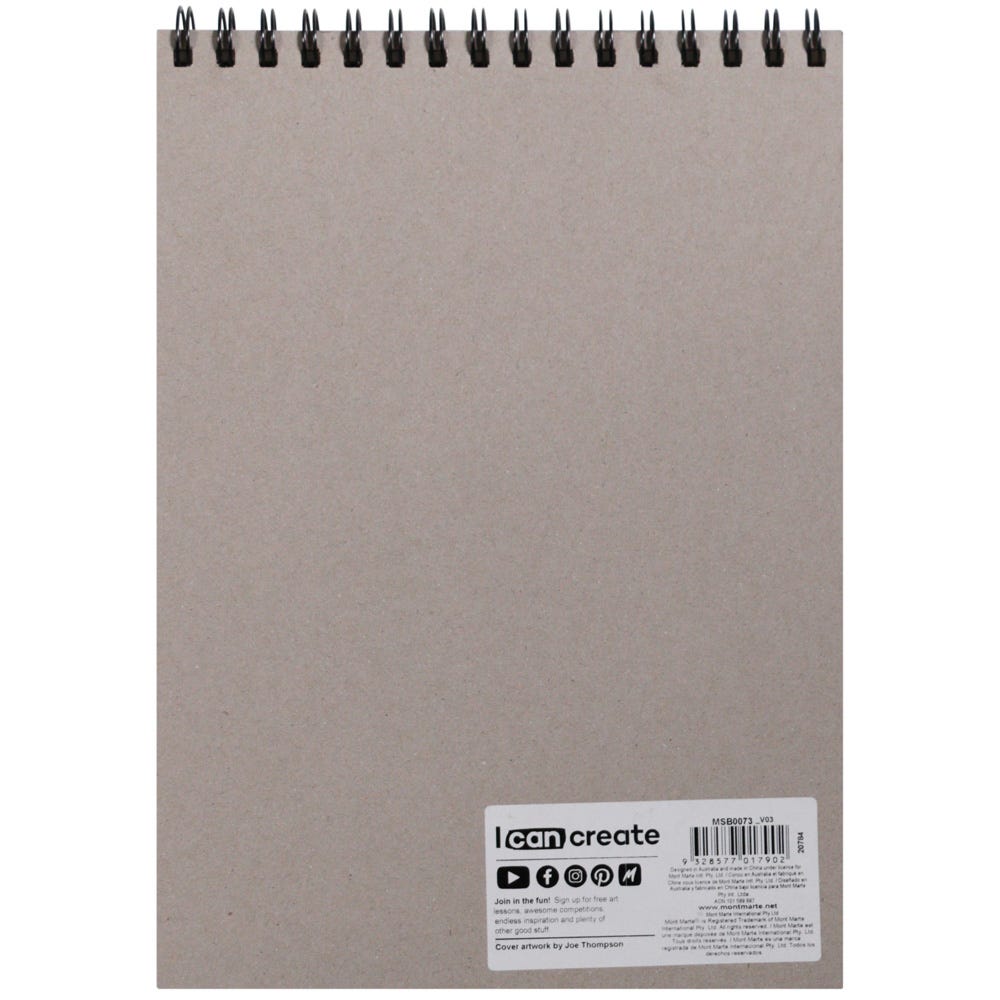 Mont Marte Jumbo Sketching Diary 100 Sht A4 - Al Masam Stationery LLC - Sketching, Pastel & Marker Surfaces - Sketching, Pastel & Marker Surfaces