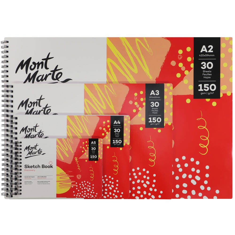 Mont Marte Discovery Sketch Book 150gsm A3 - Al Masam Stationery LLC Main image