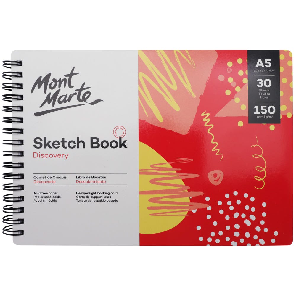 Mont Marte Discovery Sketch Book 150gsm A5 - Al Masam Stationery LLC Main image