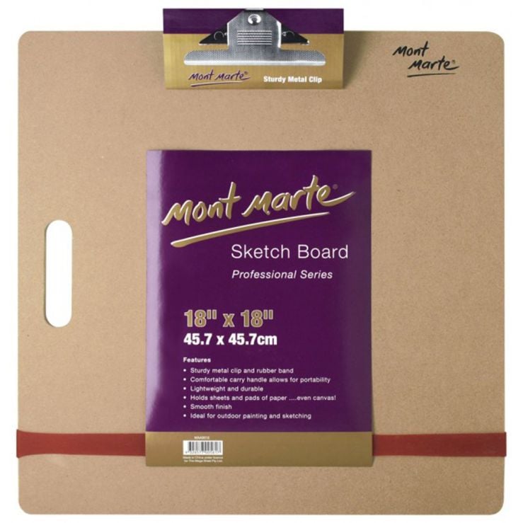 Mont marte Sketch Board w/Clips Med - Al Masam Stationery LLC Main image