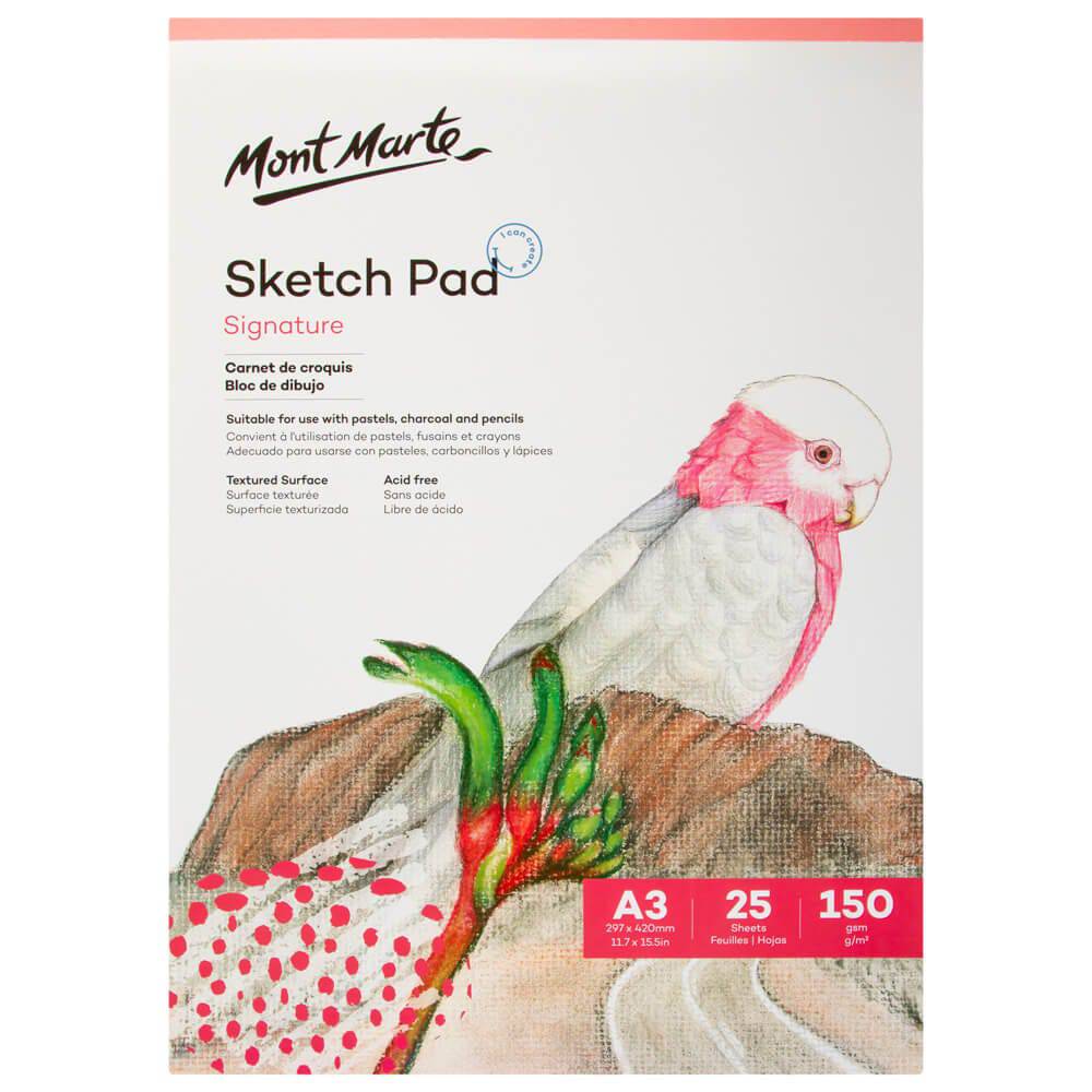 Mont Marte Sketch Pad 150gsm 25 sheet A3 - Al Masam Stationery LLC Main image