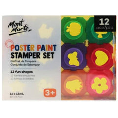 Mont Marte Kids Poster Paint Stamper Set 12 Piece - Al Masam Stationery LLC