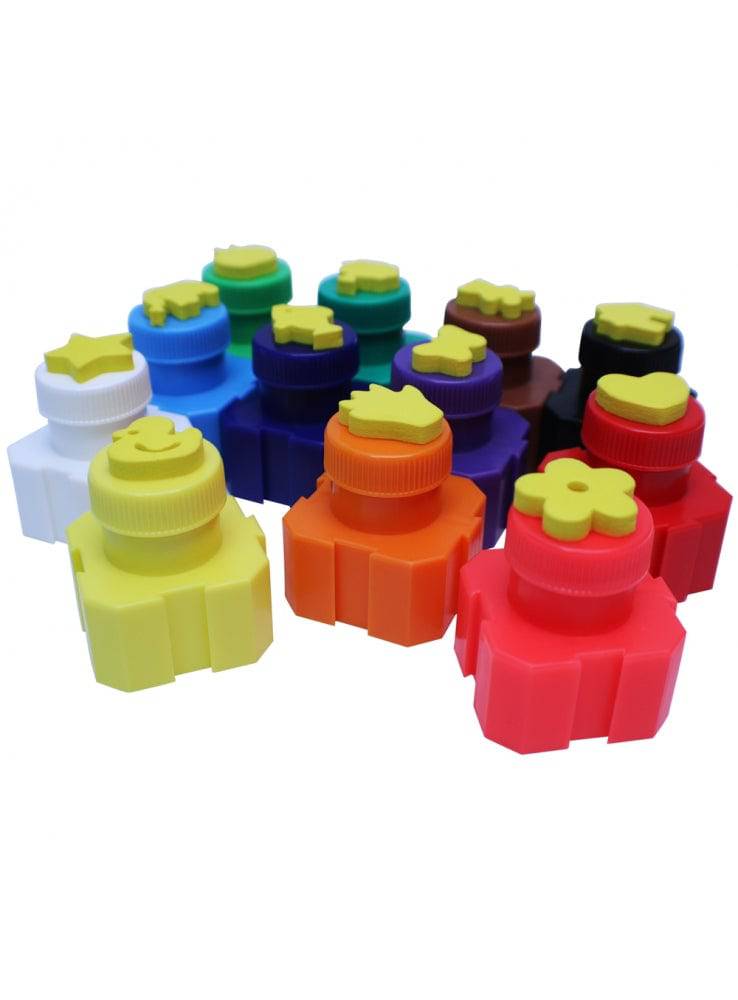 Mont Marte Kids Poster Paint Stamper Set 12 Piece - Al Masam Stationery LLC Main image