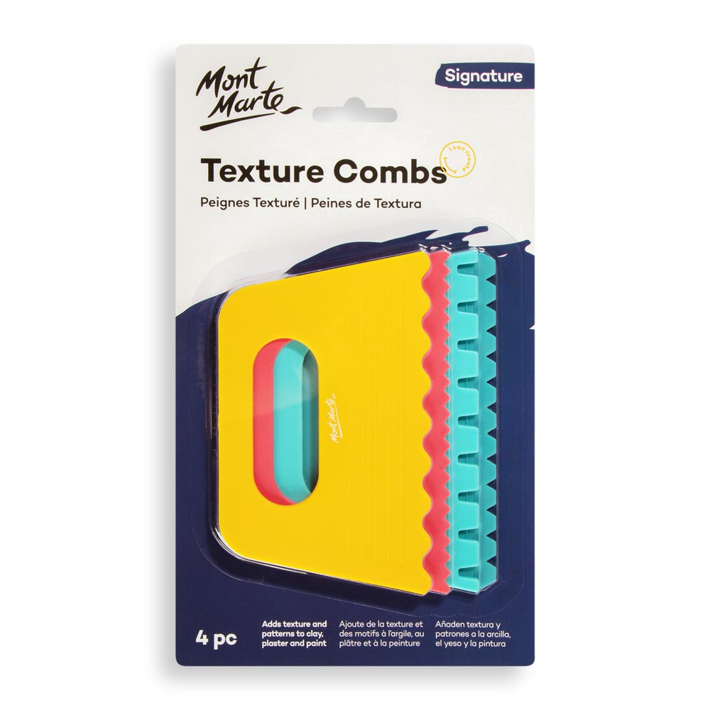 Mont marte Texture Combs 4pc - Al Masam Stationery LLC