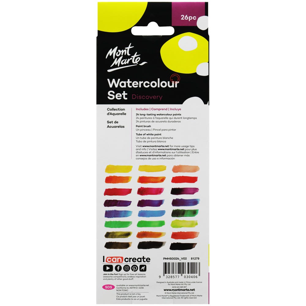 Mont Marte Watercolour Painting Set 26pc - Al Masam Stationery LLC - art & craft - art & craft