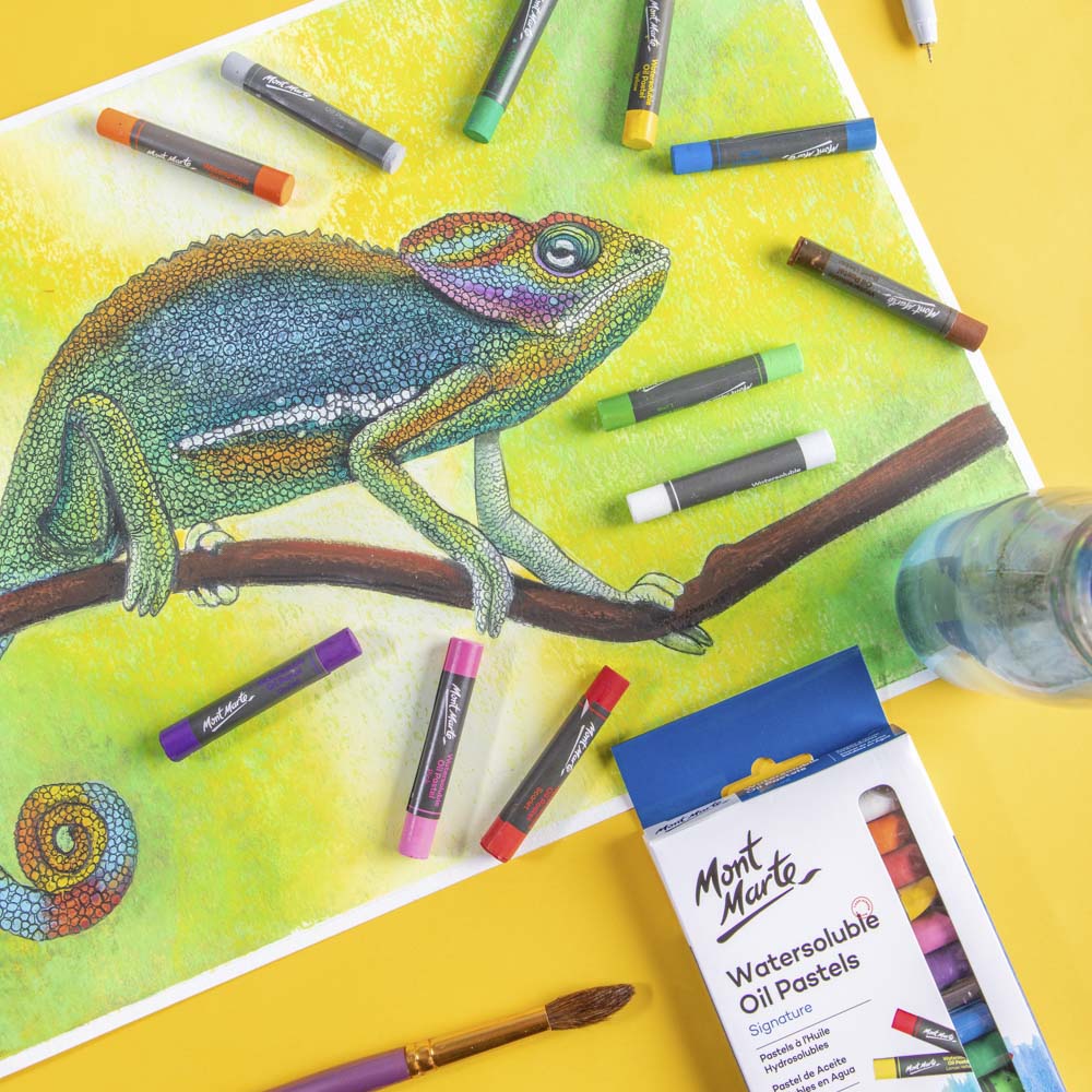 Mont Marte Watersoluble Oil Pastels 12pc - Al Masam Stationery LLC