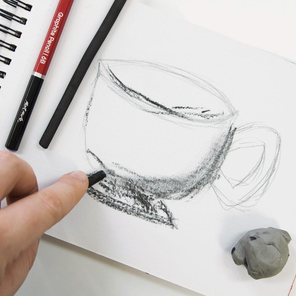 Mont Marte Willow Charcoal 12 Pack for Sketching, Life Drawing & Shading