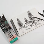 Mont Marte Willow Charcoal 12 Pack for Sketching, Life Drawing & Shading