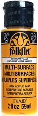 Folkart Multi-Surface Paint - Moon Yellow - Al Masam Stationery LLC