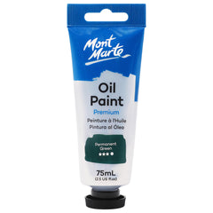 Mont Marte Oil Paint 75ml - Permanent Green - Al Masam Stationery LLC